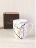 Husband Wife Marble Patterned Mug Set (4ps) With Gift Box 350ml (12oz)